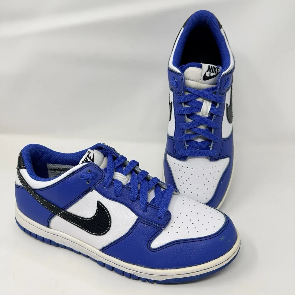 Nike Dunk Low Boy's Kid Soar Soft Spike Golf Cleat Shoes Size 7Y Blue 484715-101